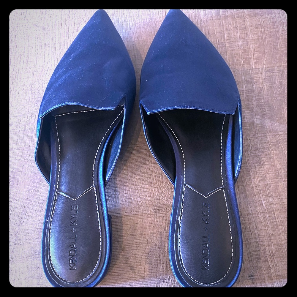 Kendall and Kylie Prism Blue Mules